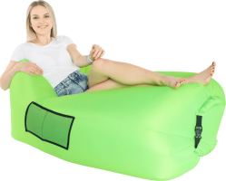 Nafukovací sedací vak Lazy bag green