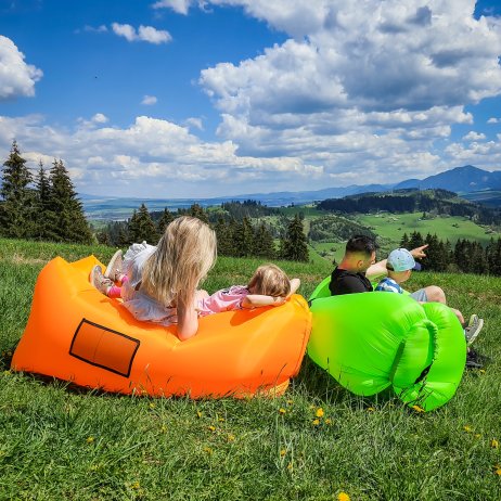 Nafukovací sedací vak Lazy bag green