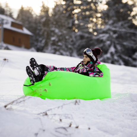 Nafukovací sedací vak Lazy bag green