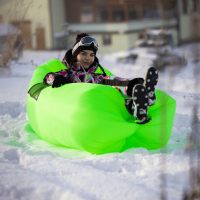 Nafukovací sedací vak Lazy bag green