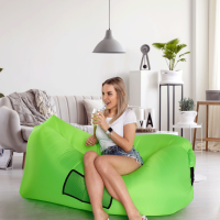 Nafukovací sedací vak Lazy bag green