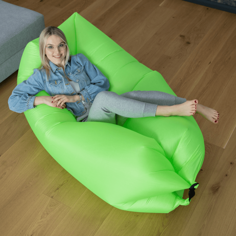 Nafukovací sedací vak Lazy bag green