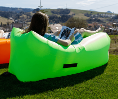 Nafukovací sedací vak Lazy bag green