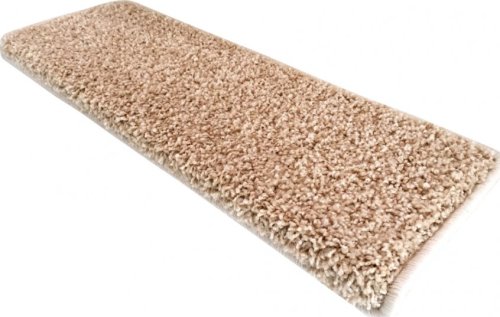 Nášlapy na schody Color Shaggy, béžová, 24x65 obdélník