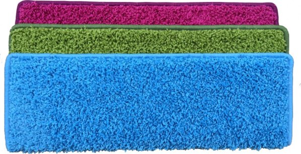Nášlapy na schody Color Shaggy (půlkruh-obdélník)