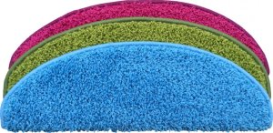 Nášlapy na schody Color Shaggy (půlkruh-obdélník)