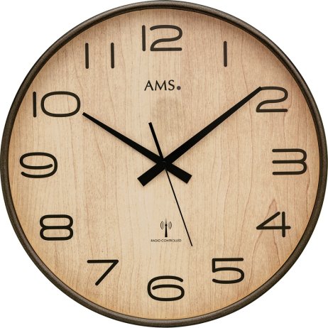 Nástěnné hodiny 5523 AMS řízené rádiovým signálem 40cm