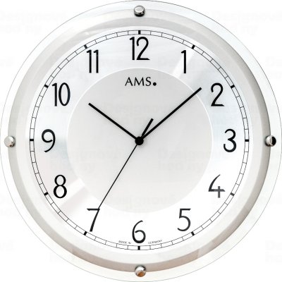 Nástěnné hodiny 5542 AMS řízené rádiovým signálem 40cm