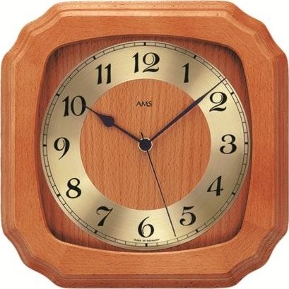 Nástěnné hodiny 5866/9 AMS řízené rádiovým signálem 26cm