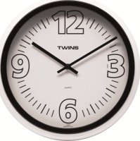 Nástěnné hodiny Twins 2896 black 31cm