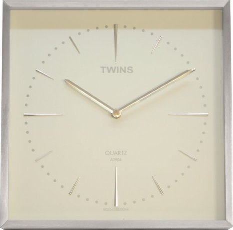 Nástěnné hodiny Twins 2904 white 28cm