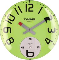 Nástěnné hodiny Twins 363 green 35cm