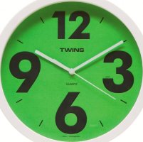 Nástěnné hodiny Twins 903 green 26cm