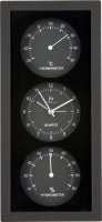 Nástěnné-stolní hodiny s teploměrem a vlhkoměrem JA7071N Lowell 26cm
