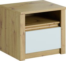 Noční stolek Malta SN artisan bílá