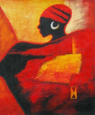 Obraz - Červená žena
