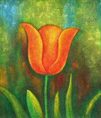 Obraz - Červený tulipán