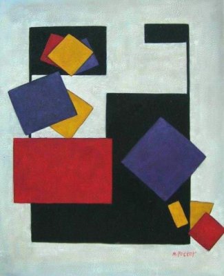 Obraz - Čtverce, 50x60cm