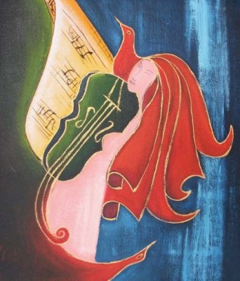 Obraz - Hrající mořská víla