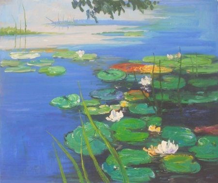 Obraz - Jezero s lekníny