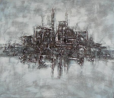 Obraz - Město v šeru