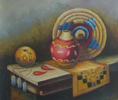 Obraz - Mexické předměty