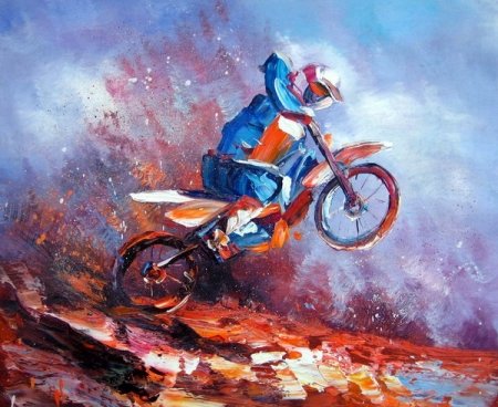 Obraz - Motokrosař