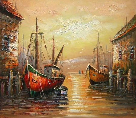 Obraz - Přístav u moře