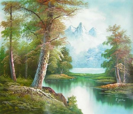 Obraz - Řeka v lese