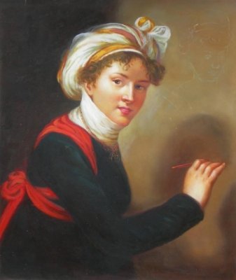 Obraz - Žena držící pero