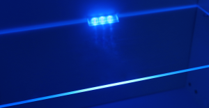 Obývací stěna s LED osvětlením Fregadero, černá