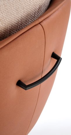 Otočná židle K554 hnědá/béžová