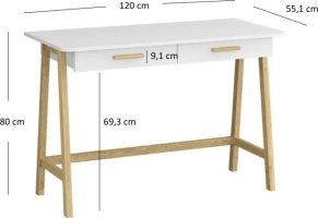 PC stůl BELLE 2S/120