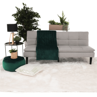 Plyšová pruhovaná deka Smaragd 160x200 cm