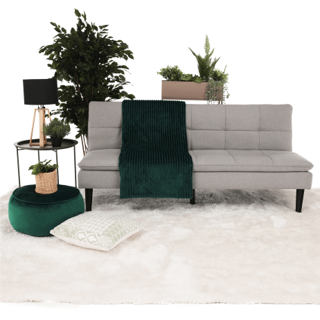 Plyšová pruhovaná deka Smaragd 160x200 cm