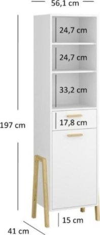 Policový regál BELLE 1S1S