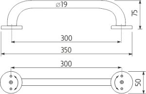 Koupelnové madlo BM 3035-18