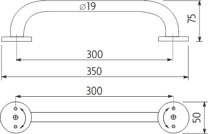 Koupelnové madlo BM 3035-18