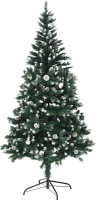 Posněžený vánoční stromek se šiškami CHRISTMAS TYP 4, 180 cm
