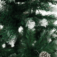 Posněžený vánoční stromek se šiškami CHRISTMAS TYP 4, 180 cm