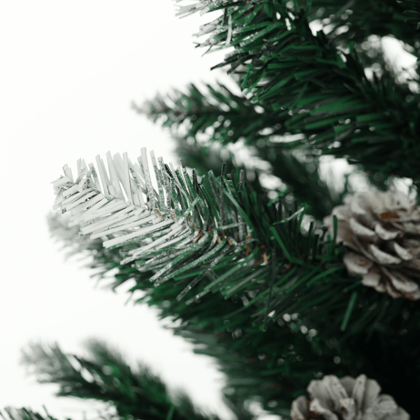 Posněžený vánoční stromek se šiškami CHRISTMAS TYP 4, 180 cm