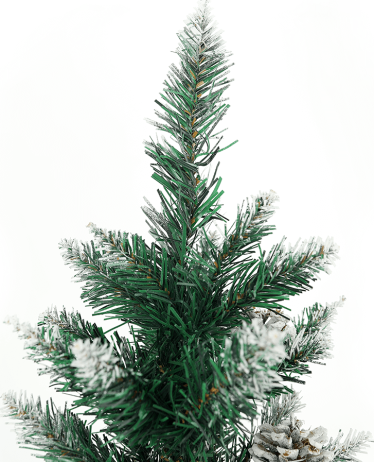 Posněžený vánoční stromek se šiškami CHRISTMAS TYP 4, 180 cm