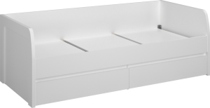 Bílá postel DINOR 2S 90x200