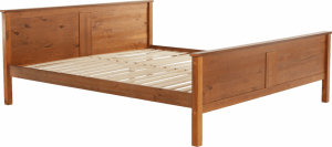 Postel Soin 160x200, borovicové dřevo v odstínu dub
