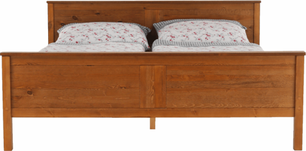 Postel Soin 180x200, borovicové dřevo v odstínu dub
