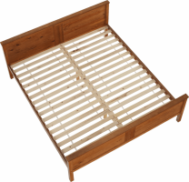 Postel Soin 180x200, borovicové dřevo v odstínu dub