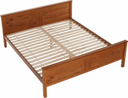 Postel Soin 180x200, borovicové dřevo v odstínu dub