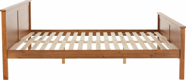Postel Soin 180x200, borovicové dřevo v odstínu dub