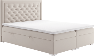 Boxspring postel Venering 180x200, krémová