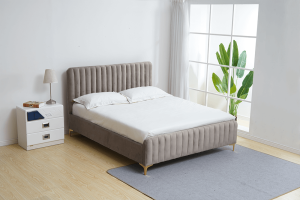 Postel Stairy 140x200, taupe / gold